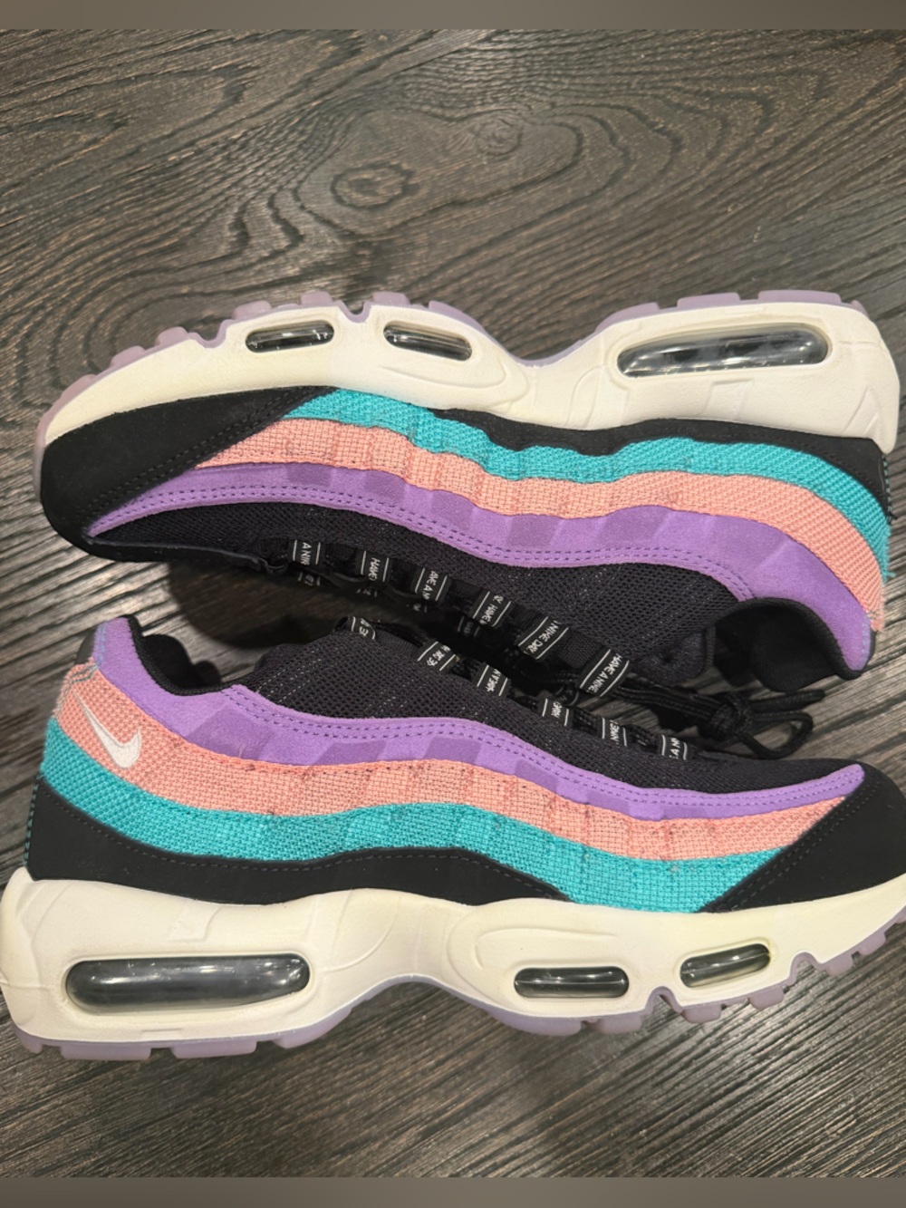 Nike Air Max 95 Have A Nike Day Mens Size 8.5 Black Running Shoes Sneakers